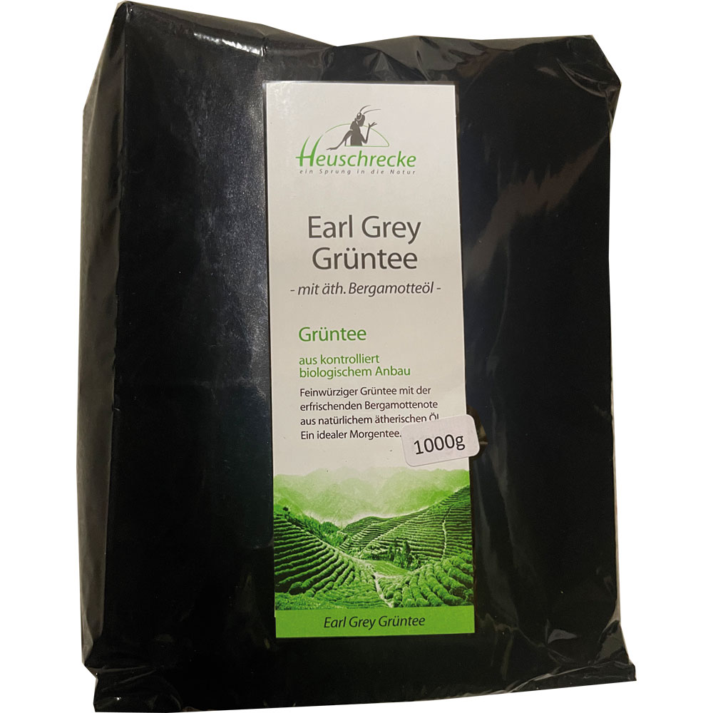 Earl Grey Grüntee, 1kg Heuschrecke - Bild 1