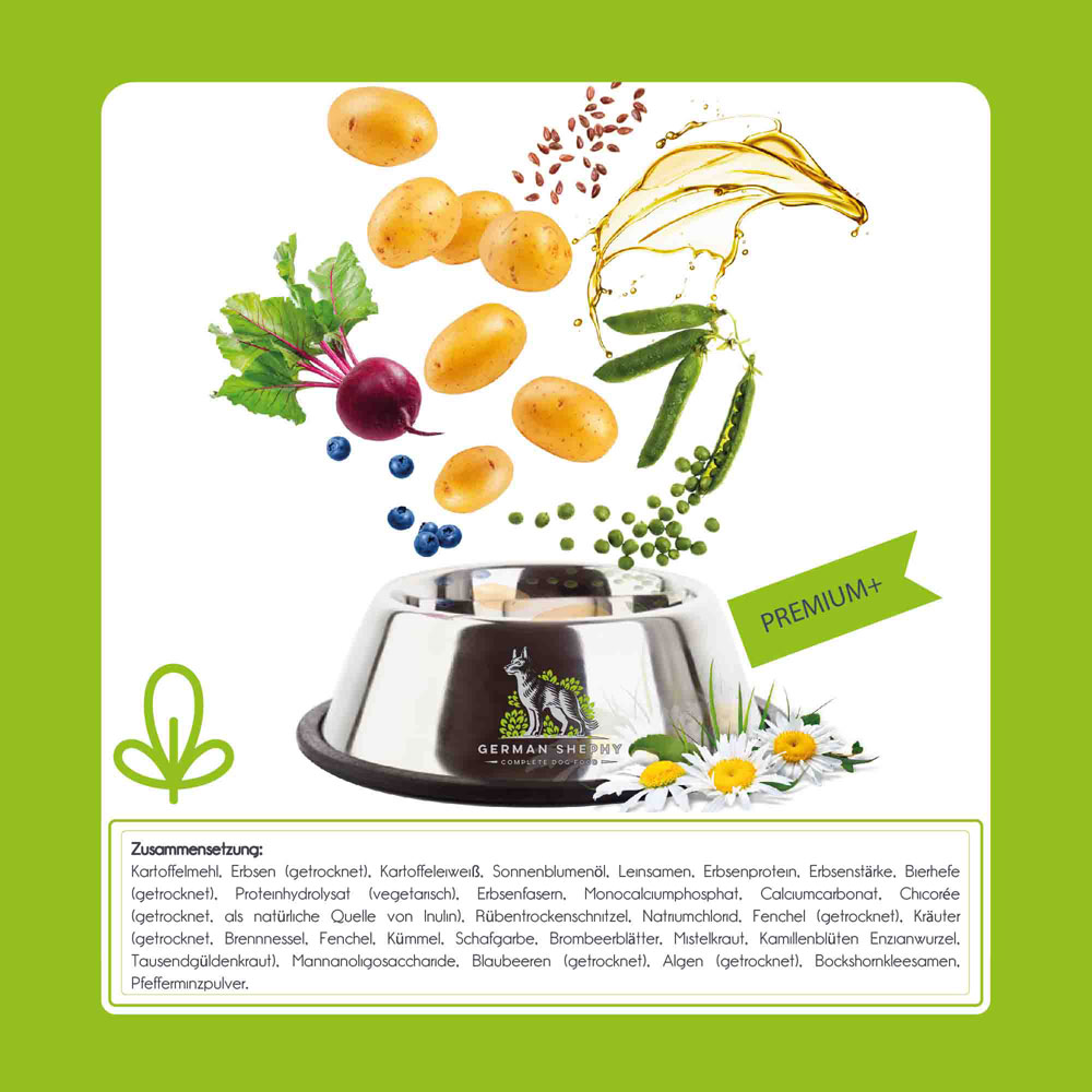 Haltbar bis 07.07.2026   Hundetrockenfutter Vega Adult Grainfree  (Nicht Bio) 5kg German Shephy - Bild 4