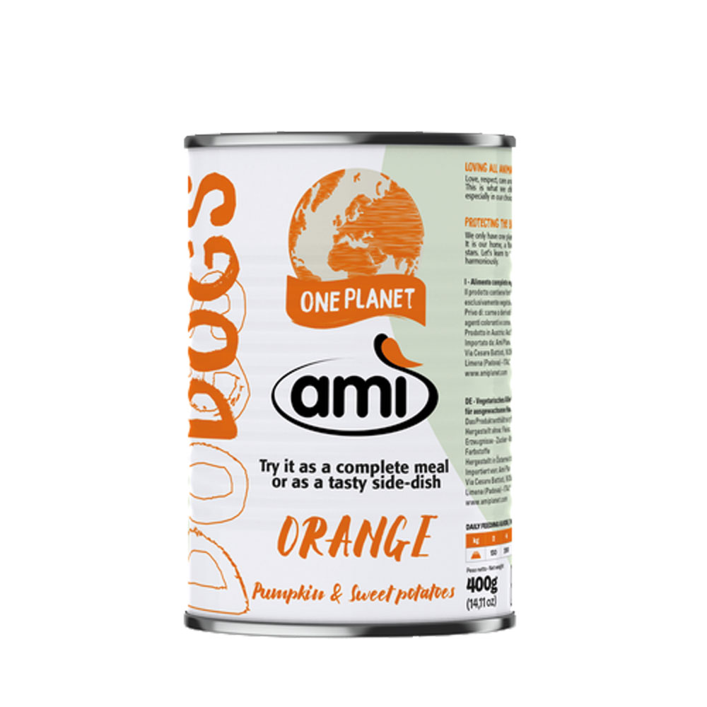 Hundefutter V-Love ORANGE (nicht Bio), vegan 400g AMI - Bild 1