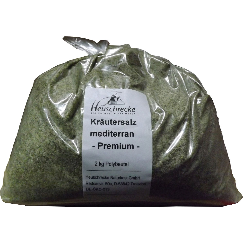 Kräutersalz Mediteran 2 kg Beutel Heuschrecke - Bild 1