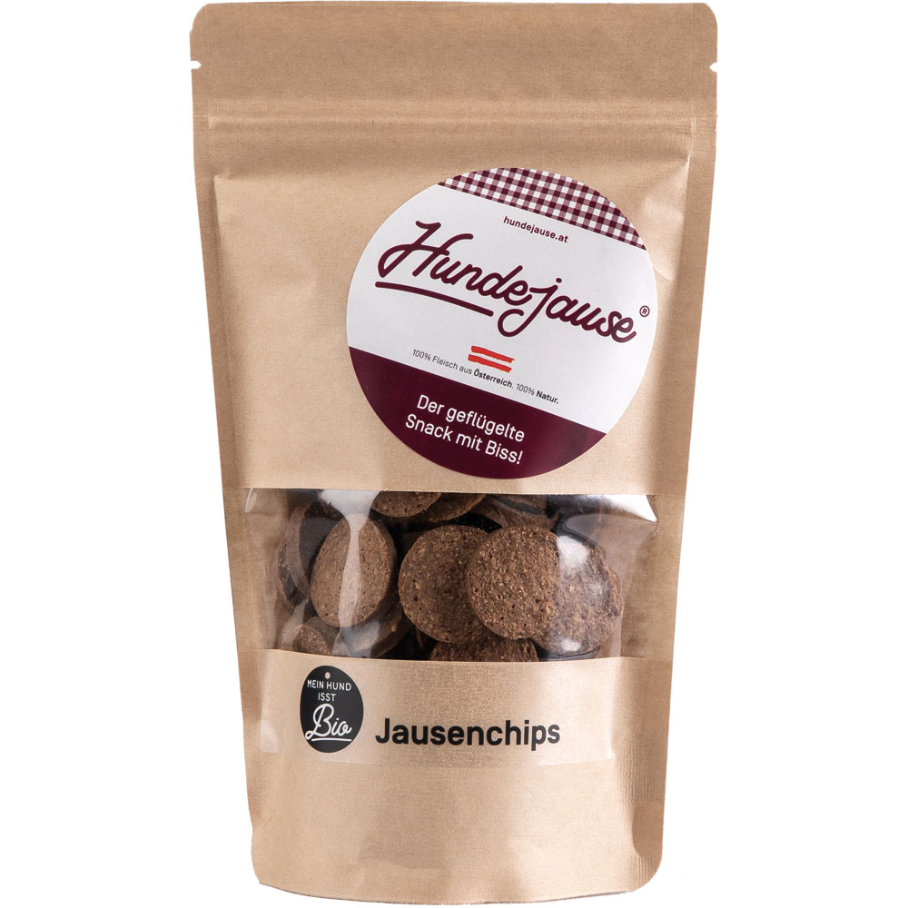 NEUE Art benutzen: 7369214G (VE dann 8er)    10er-VE Bio JausenChips Hunde-Leckerli 150g Hundejause - Bild 1