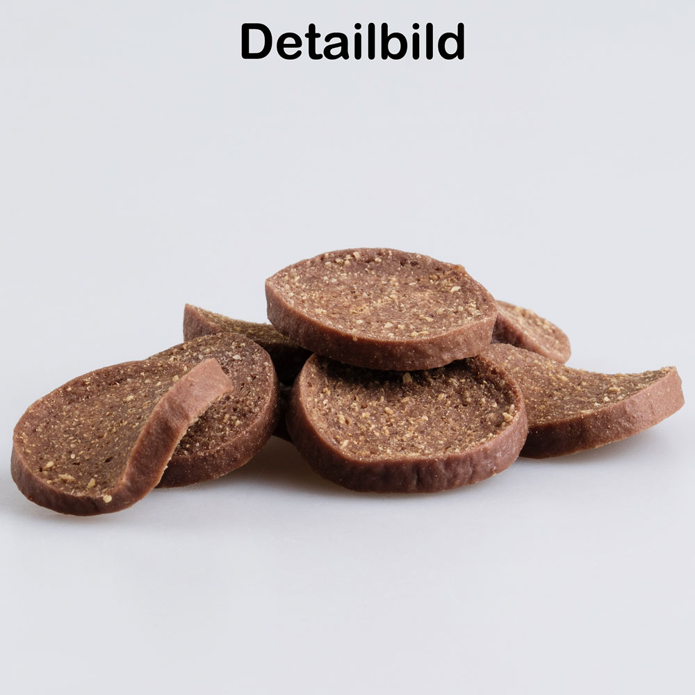 NEUE Art benutzen: 7369214G (VE dann 8er)    10er-VE Bio JausenChips Hunde-Leckerli 150g Hundejause - Bild 2