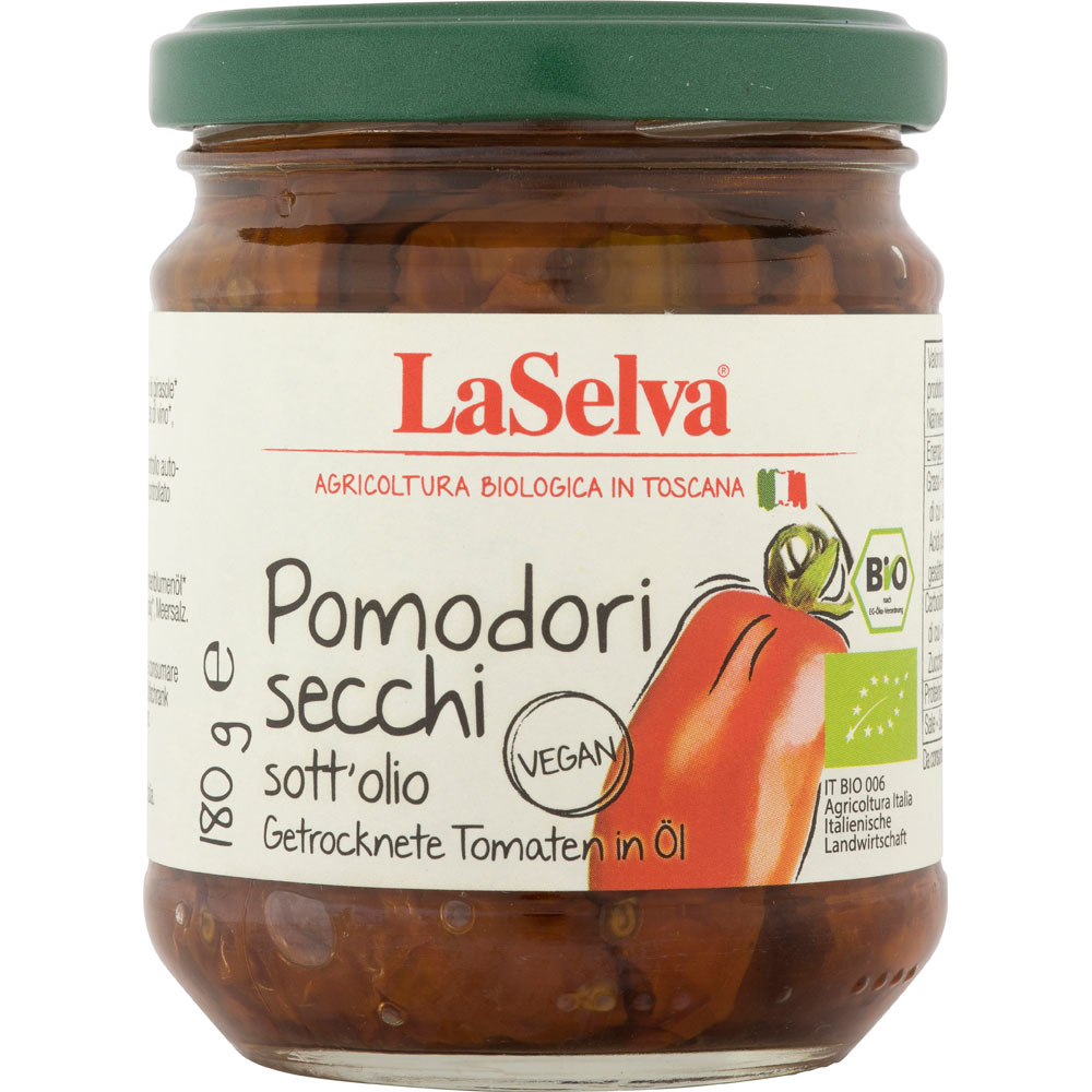 Pomodori secchi sott'olio- Getrocknete Tomaten in Öl 180g La Selva - Bild 1