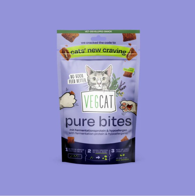 Pure Bites Katze Veganer Snack 60g VegCat - Bild 1