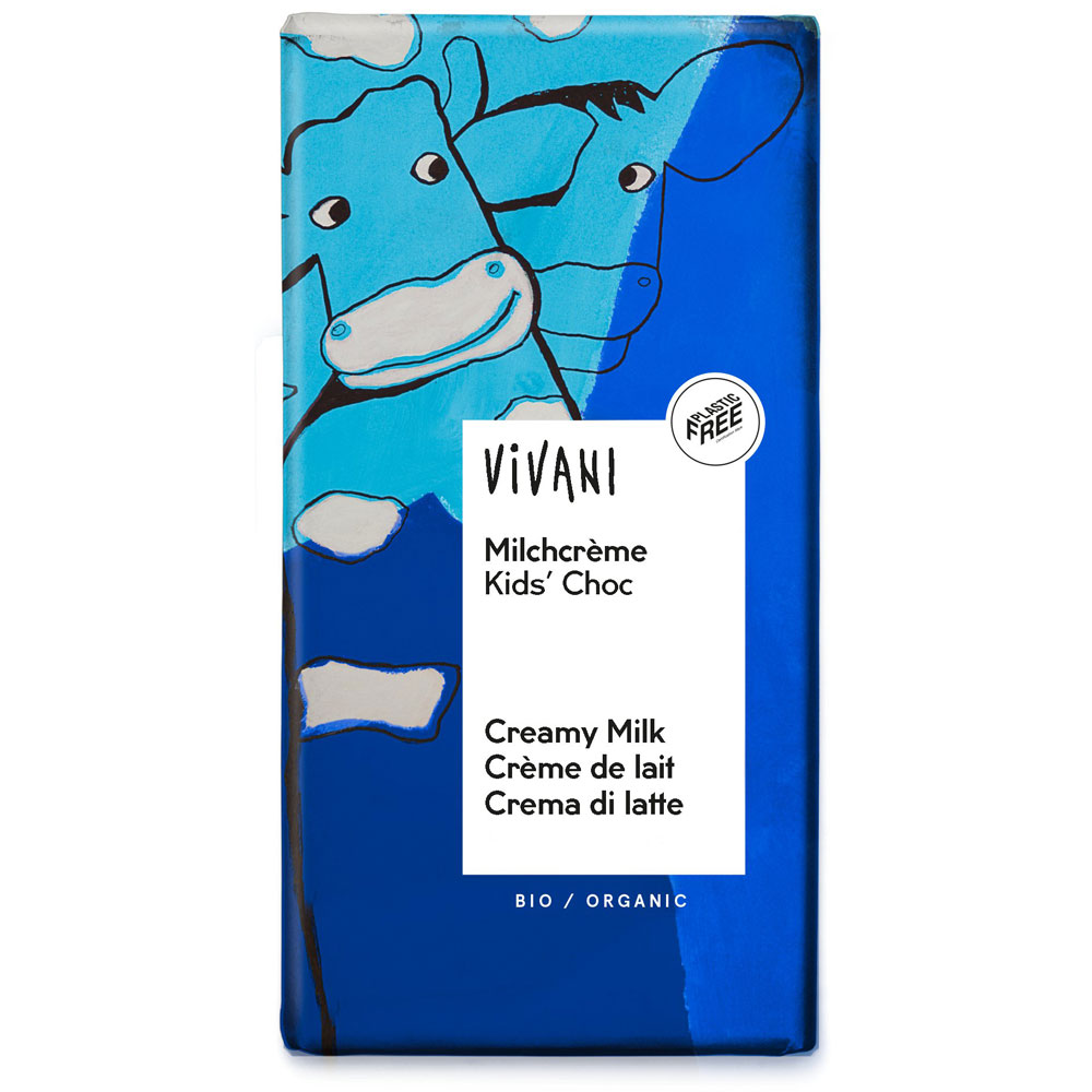 RM 10er-VE Bio Schokolade Kids Milchcreme 100g Vivani - Bild 1