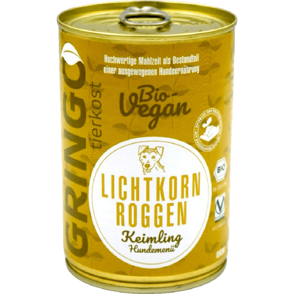 RM 12er-VE Hunde Ergänzungsfutter Bio Lichtkornroggen-Keimling, 400g Gringo - Bild 1