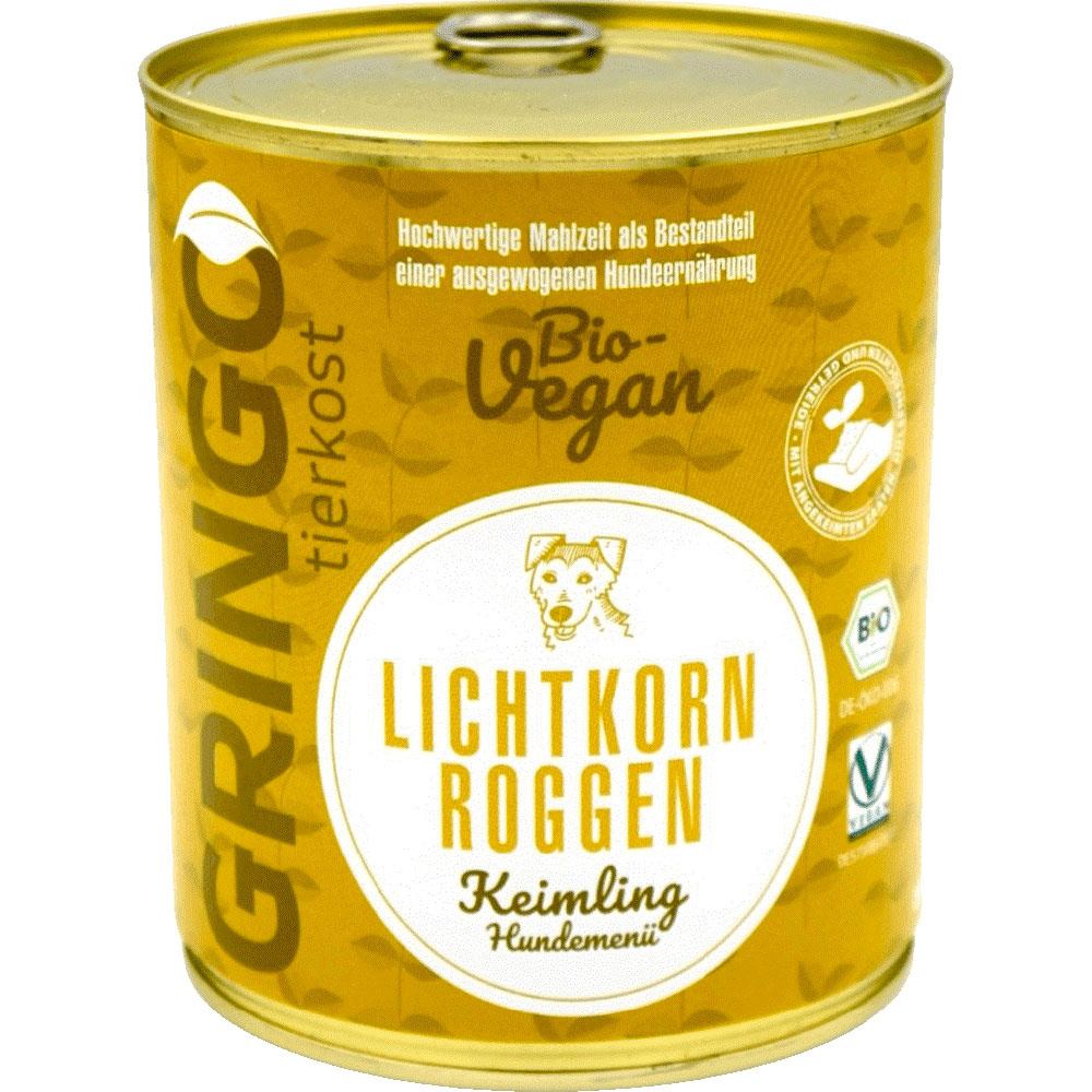 RM 3er-SET Hunde Ergänzungsfutter Bio Lichtkornroggen-Keimling, 800g Gringo - Bild 1