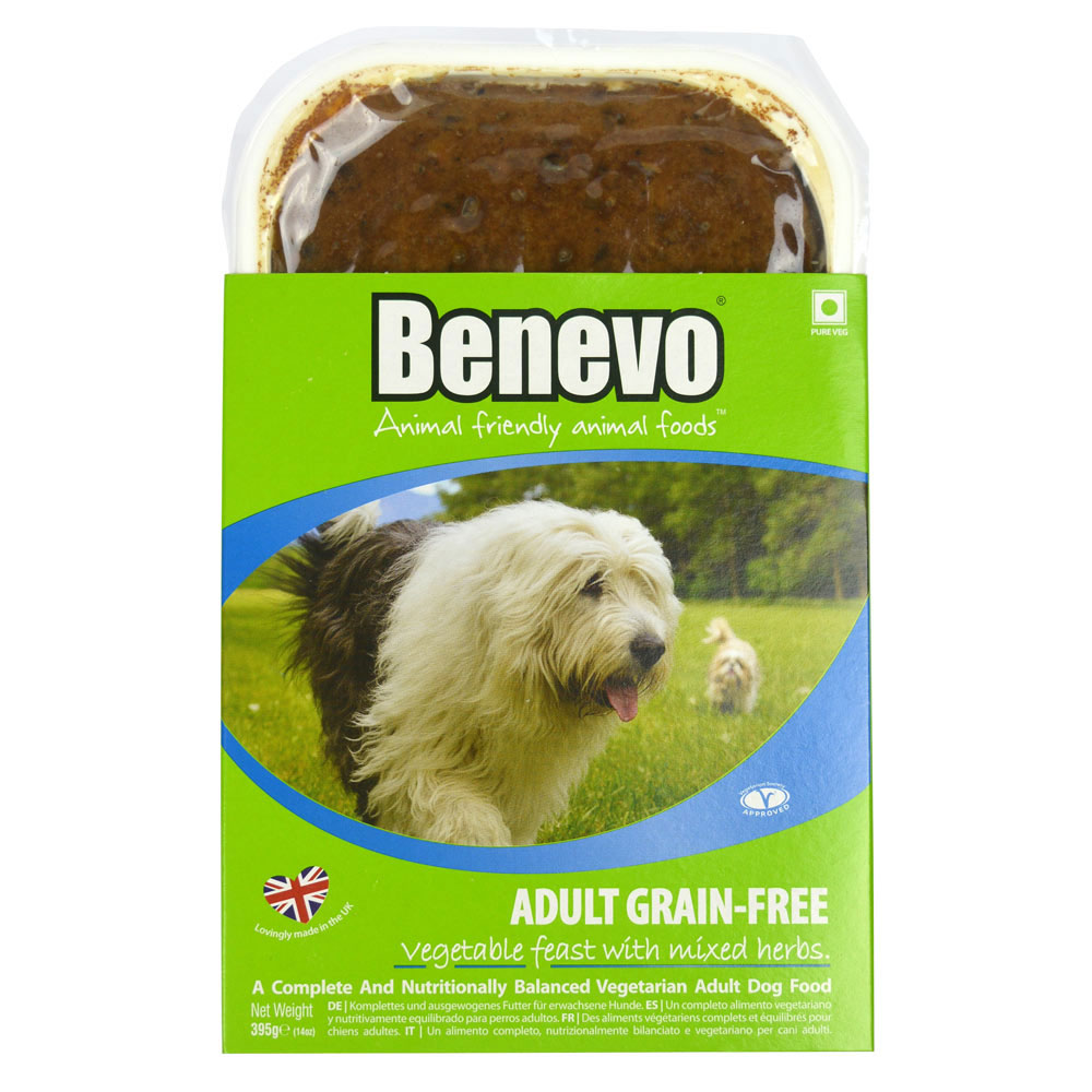 RM 4er-SET Benevo Adult Grain-Free 395g Veganes Feucht-Alleinfutter Hunde Nicht Bio - Bild 1
