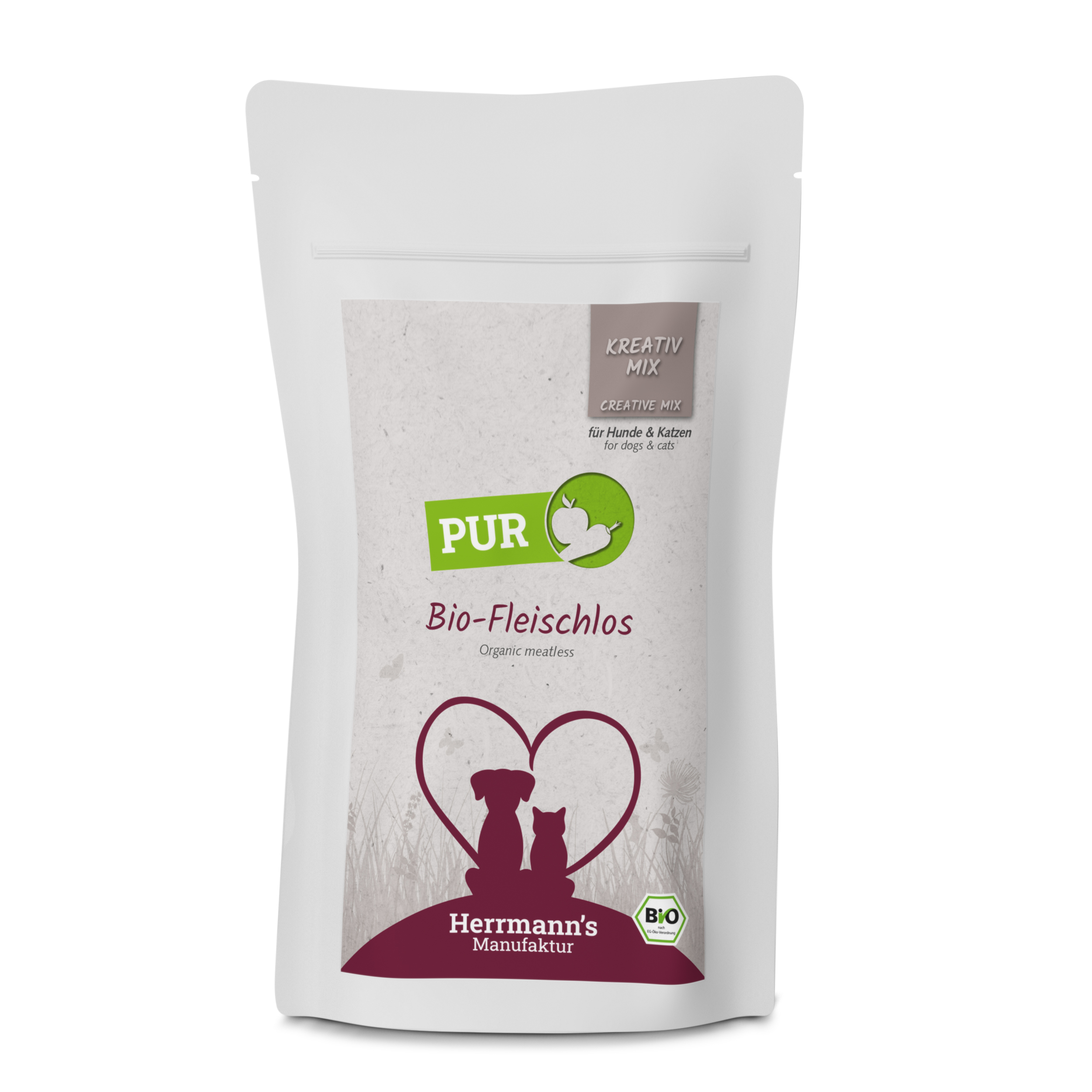 RM Bio Erg&auml;nzungsfutter f&uuml;r Hunde/Katzen Fleischlos 150g Herrmanns - Bild 1