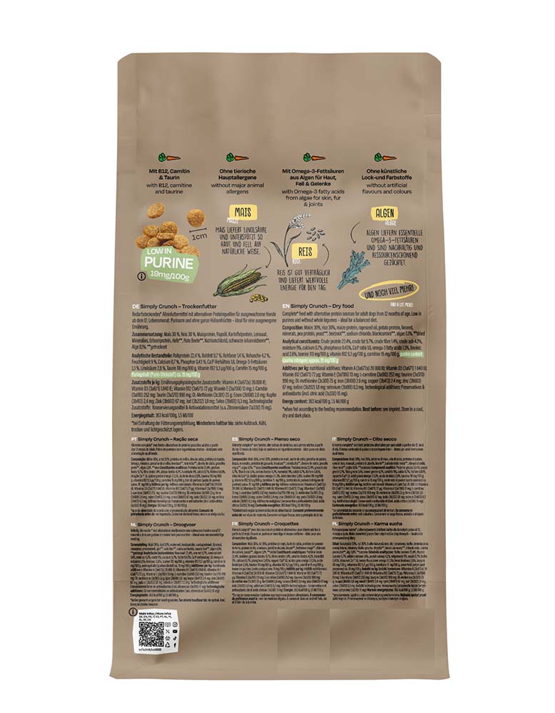 Simply Crunch Hund Trocken-Alleinfutter 10kg VegDog - Bild 2