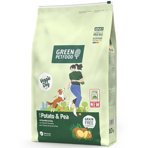 Vega Hund Trockenfutter GPF Dog Potato & Pea  NICHT BIO 10kg Green Petfood - Bild 1