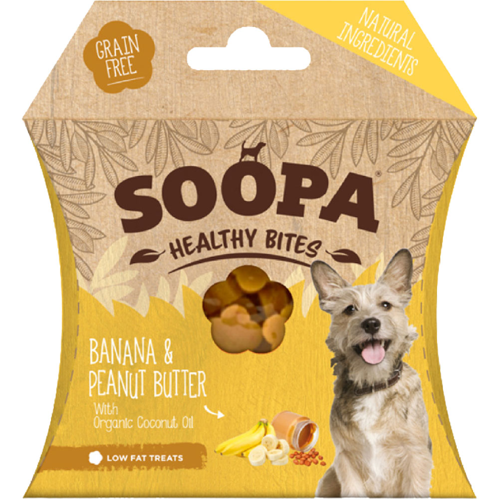 vegane Hundedrops Banane und Erdnussbutter 50g nicht Bio Soopa - Bild 1